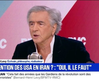 Replay Face à Face - On ne peut pas envoyer les gens au massacre et ensuite rester les bras croisés: Bernard-Henri Lévy est favorable à l'intervention des États-Unis en Iran