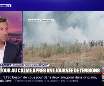 Replay 20H BFM - A69: boules de pétanque, haches... 55 saisies de potentielles armes par destination par les forces de l'ordre en marge de la manifestation