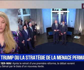 Replay BFM Première - Donald Trump menace à nouveau les vins et champagnes français de droits de douane de 100%