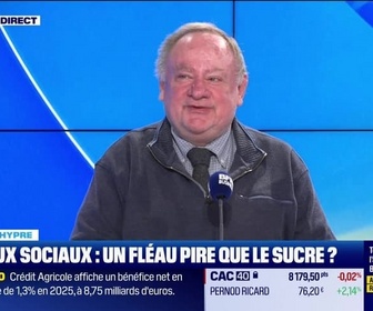 Replay Good Morning Business - Emmanuel Lechypre face à Jean-Marc Daniel : Réseaux sociaux, un fléau pire que le sucre ? - 04/02