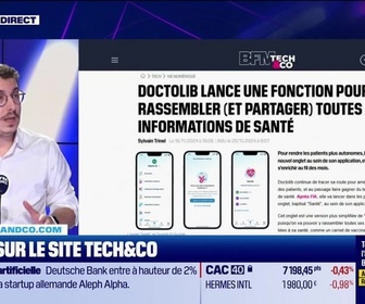 Replay Tech & Co, la quotidienne - À lire sur le site Tech&Co : Santé, le nouvel onglet de l'application Doctolib, par Sylvain Trinel - 20/11