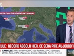 Replay BFM Première - Canicule: des records absolus ont été battus ce mardi en France, et ce devrait être pire ce mercredi