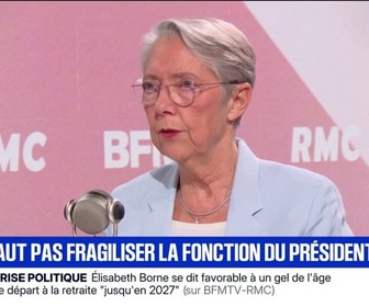 Replay Face à Face - Jamais: Élisabeth Borne souligne qu'il ne faut pas fragiliser la fonction de président de la République