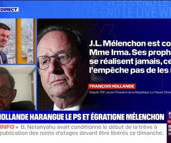 Replay Le Live BFM - Hollande harangue le PS et égratigne Mélenchon - 19/01