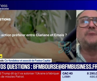 Replay BFM Bourse - Culture Bourse : Philippe : Quelle action préférer entre Clariane et Emeis ?, par Julie Cohen-Heurton - 08/07