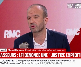 Replay Face à Face - Question de l'interdiction de LFI: Manuel Bompard, coordinateur national de La France Insoumise, dénonce des mesures grotesques absolument contraires à tous les principes de l'État de droit