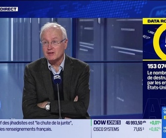 Replay BFM Bourse - La Data Room : 153 074 = le nombre d'annonces de destruction d'emplois par les entreprises aux États-Unis en octobre - 10/11