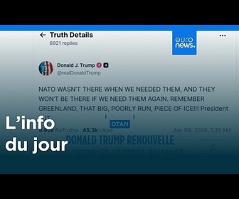 Replay L'info du jour | 9 avril 2026 - Soir