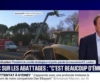 Replay 20H BFM - Abattages préventifs en cas de dermatose bovine: C'est beaucoup d'émotion, déclare Michel Édouard Leclerc