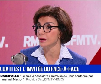Replay Face à Face - Rachida Dati ambitionne d'installer 8.000 caméras à Paris