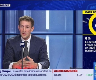 Replay BFM Bourse - La Data Room : 6 % : déficit public que la France pourrait afficher en 2026 en cas d'échec des négociations et de gel du budget 2025 par une loi spéciale - 09/10