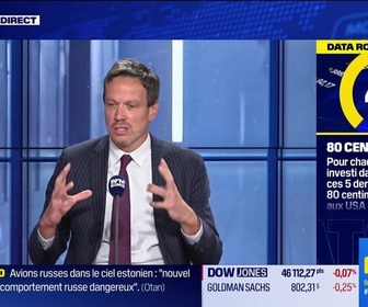 Replay BFM Bourse - La Data Room : 80 centimes : Pour chaque dollar investi dans le monde ces 5 dernières années, 80 centimes l'ont été aux USA - 19/09