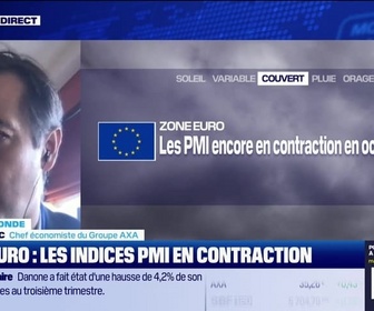 Replay BFM Bourse - L'éco du monde : Zone euro, les PMI toujours en contraction en octobre - 24/10