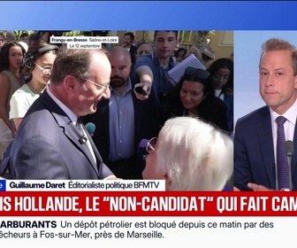 Replay L'édito politique de Guillaume Daret - François Hollande, le non-candidat qui fait campagne - L'édito politique - 15/09