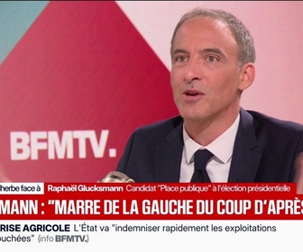 Replay Face à Face - J'en ai marre de cette gauche qui joue toujours le coup d'après, déclare Raphaël Glucksmann, candidat Place publique à l'élection présidentielle