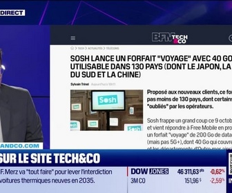 Replay Tech & Co, la quotidienne - À lire sur le site Tech&Co : Sosh lance un forfait voyage avec 40 Go de data utilisable dans 130 pays (dont le Japon, la Corée du Sud et la Chine), par Sylvain Trinel - 09/10