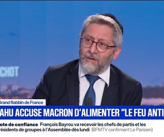 Replay Marschall Truchot : Lettre de Macron à Netanyahu, Haïm Korsia sur BFMTV - 27/08