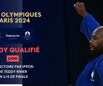 Replay Les Jeux Olympiques de Paris 2024 - Judo (H) +100kg : Teddy Riner passe en demi-finale après un combat sous très haute tension