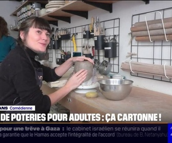 Replay 20H BFM - Cours de poterie pour adultes: ça cartonne!