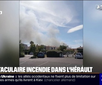 Replay 20H BFM - Hérault: un important incendie en cours dans un camping au Cap d'Agde