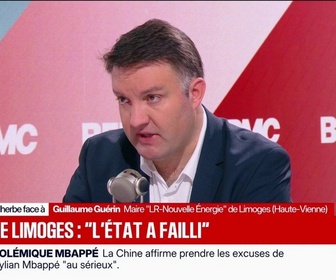 Replay Face à Face - Il y a eu une défaillance de l'État, estime Guillaume Guérin, maire LR-Nouvelle Énergie de Limoges, à propos des violences du 17 octobre