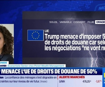 Replay BFM Bourse - L'éco du monde : Donald Trump menace l'UE de droits de douane de 50% - 23/05