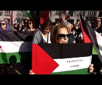 Replay Des manifestants en Espagne appellent à un embargo total sur les armes envers Israël