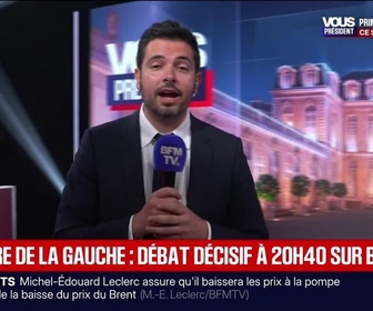 Replay Hammett Week-end - Primaire de la gauche : débat décisif à 20h40 sur BFMTV - 04/10
