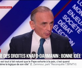 Replay BFM Politique - Présidentielle de 2027: Éric Zemmour se dit favorable à une primaire de droite sans le centre