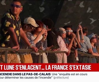 Replay BFM Première - Éclipse solaire: les Français au rendez-vous pour regarder le phénomène