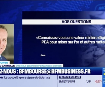 Replay BFM Bourse - Culture Bourse : Connaissez-vous une valeur minière éligible au PEA pour miser sur l'or et autres métaux précieux ?, par Gwendal Daubresse-Chasle - 16/03