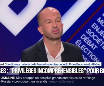 Replay BFM Politique - Fin des privilèges aux anciens ministres: Evidemment que je suis favorable à cette mesure, déclare Manuel Bompard (LFI)