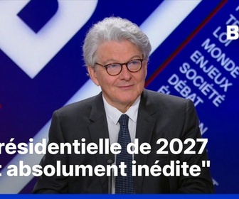 Replay BFM Politique - Thierry Breton, ancien commissaire européen, revient sur les programmes des candidats pour 2027