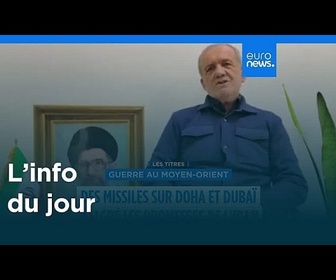 Replay L'info du jour | 8 mars 2026 - Mi-journée