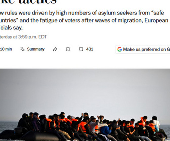 Replay Dans la presse - Immigration : L'UE dans les pas de Donald Trump ?
