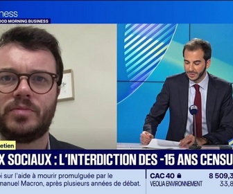 Replay Good Morning Business - Réseaux sociaux : l'interdiction des -15 ans censurée