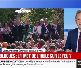 Replay BFM Première - Lycées bloqués, LFI met de l'huile sur le feu ? - L'édito politique - 30/09