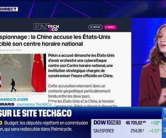 Replay Tech & Co, la quotidienne - À lire sur le site Tech&Co : Cyberespionnage, la Chine accuse les États-Unis d'avoir ciblé son centre horaire national, par Salomé Ferraris - 20/10