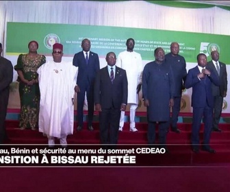 Replay Journal de l'Afrique - Sommet ordinaire de la CEDEAO : la transition de la junte Bissau guinéenne rejetée