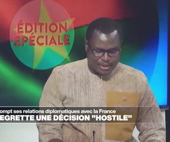 Replay Journal de l'Afrique - Le Burkina rompt ses relations diplomatiques avec la France, Paris regrette une décision hostile