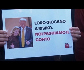 Replay Des centaines rejoignent la grève nationale à Rome contre les projets de budget 2026 de l'Italie