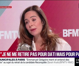 Replay Face à Face - Municipales 2026 à Paris: Sarah Knafo appelle à voter Rachida Dati pour faire barrage à la gauche