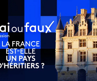 Replay Vrai ou faux, l'émission - La France est-elle un pays d'héritiers ?