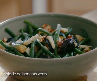 Replay Petits Plats en équilibre - Petits plats à emporter - Salade de haricots verts, figues, tome de brebis corse