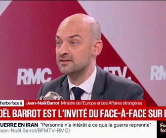 Replay Face à Face - Guerre au Moyen-Orient: Nous avons déployé des capacités militaires avec des actions de déminages dans le détroit d'Ormuz, explique Jean-Noël Barrot, ministre des Affaires étrangères