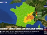 Replay 20H BFM - Orages: sept départements placés en vigilance orange par Météo-France