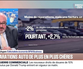 Replay BFM Première - BFM Conso : Les réparations auto de plus en plus chères - 24/02