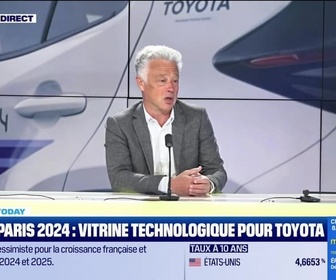 Replay Good Morning Business - Frank Marotte (Toyota) : Toyota, transporteur officiel de Paris 2024 - 17/04