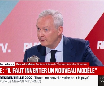 Replay Face à Face - Déchirer la dette française comme Jean-Luc Mélenchon le propose, c'est foutre le feu au pays et c'est sortir de la zone euro, affirme Bruno Le Maire, ancien ministre de l'Économie et des Finances