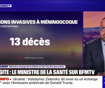 Replay 20H BFM - Méningite: Nous allons organiser, avec l'Éducation nationale, un rattrapage de vaccination dans les collèges, annonce Yannick Neuder, ministre de la Santé